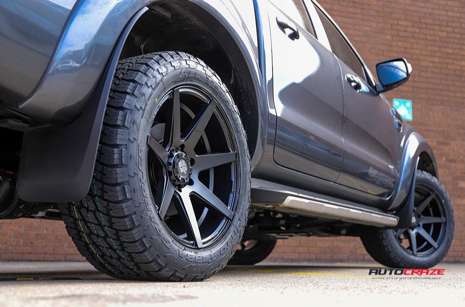 FORD RANGER AVALANCHE MATTE BLACK FRONT MILLED